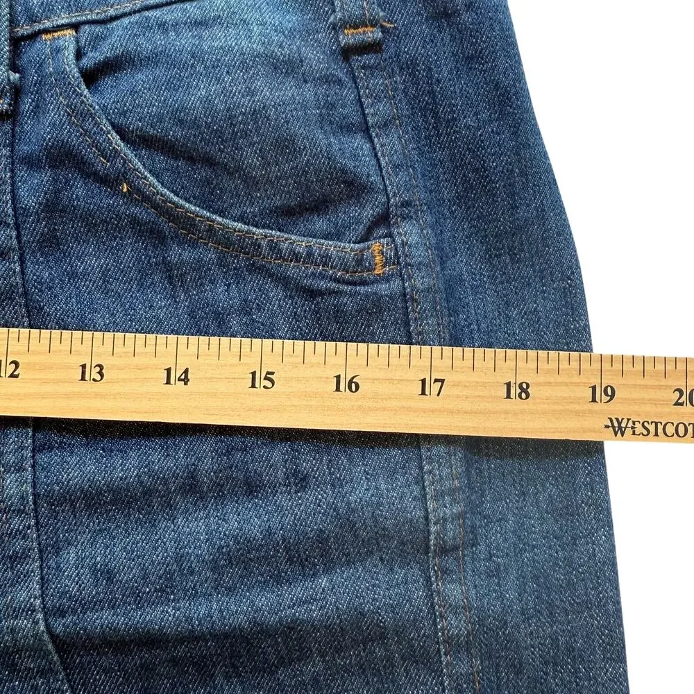 VTG Levis 70s Flare Jeans Mens 32x32 Blue Denim Festival Boho Bell Bottoms 1976